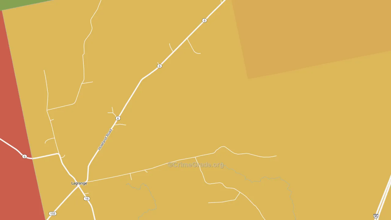 Medford, ME Map of Burglary Rates