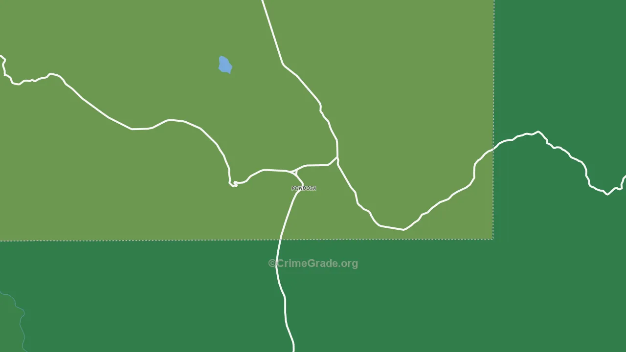 Medical Springs, OR Map of Burglary Rates
