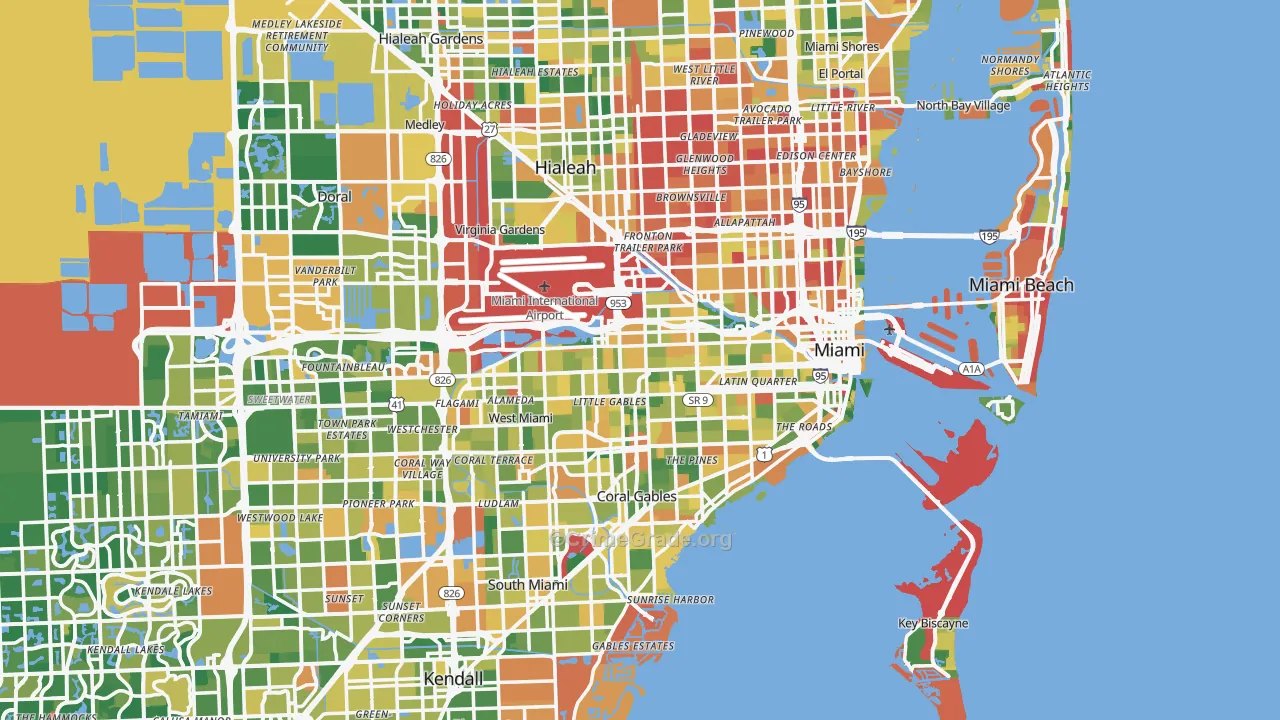 Miami, FL Map of Burglary Rates