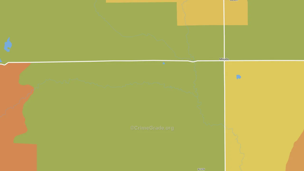 Mikado, MI Map of Burglary Rates