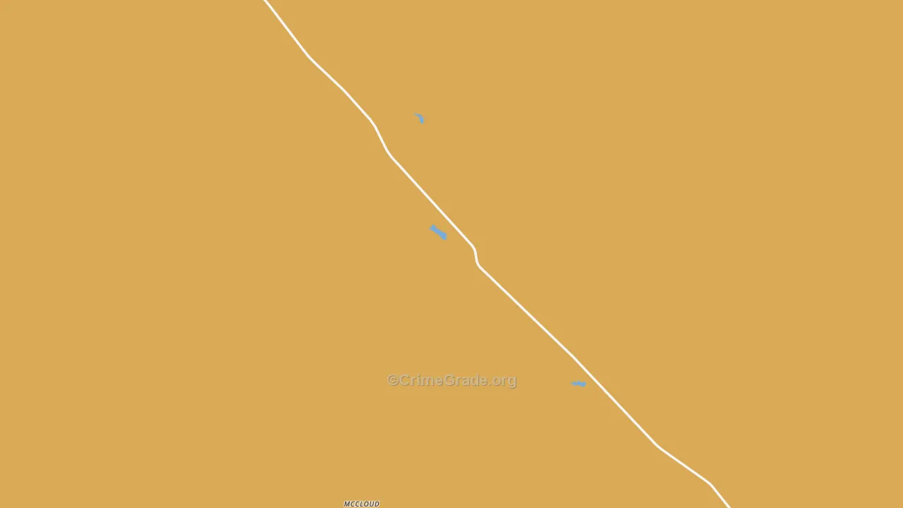 Mildred, MT Map of Burglary Rates