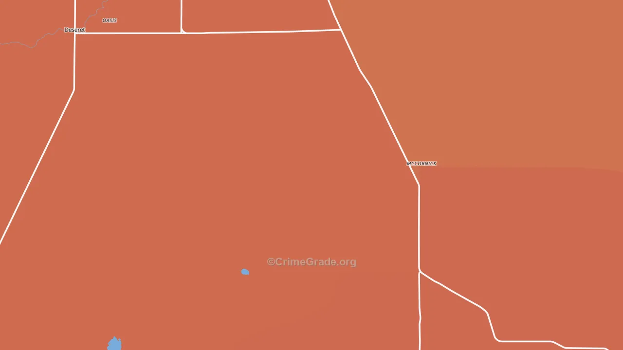 Millard County, UT Map of Burglary Rates