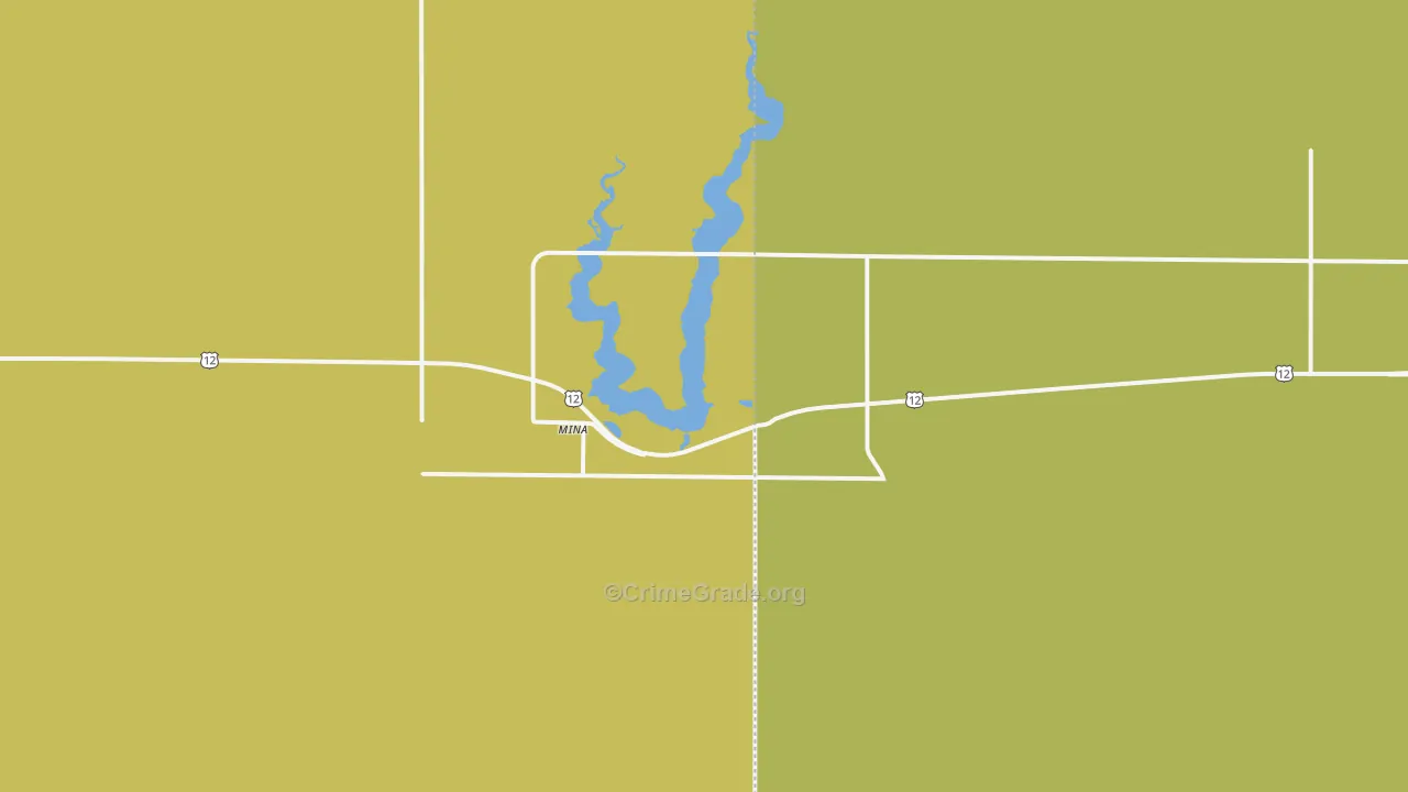 Mina, SD Map of Burglary Rates