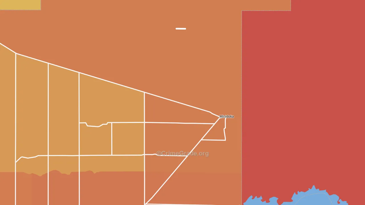 Minidoka, ID Map of Burglary Rates