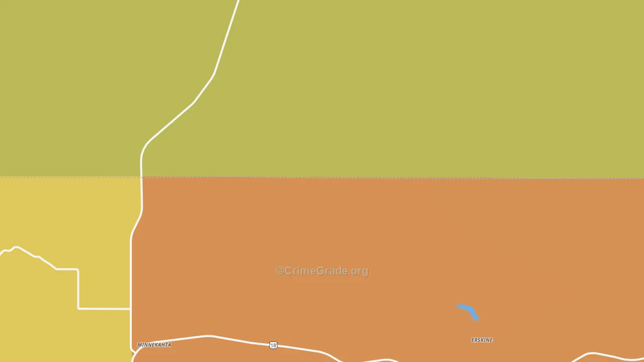 Minnekahta, SD Map of Burglary Rates