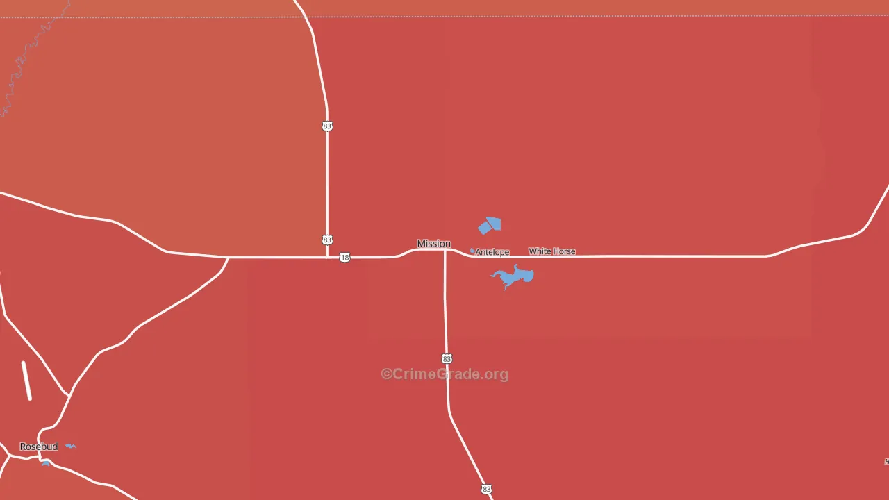 Mission, SD Map of Burglary Rates