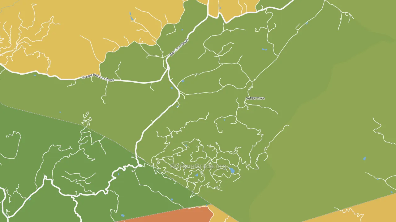 Moffitt Hill, NC Map of Burglary Rates
