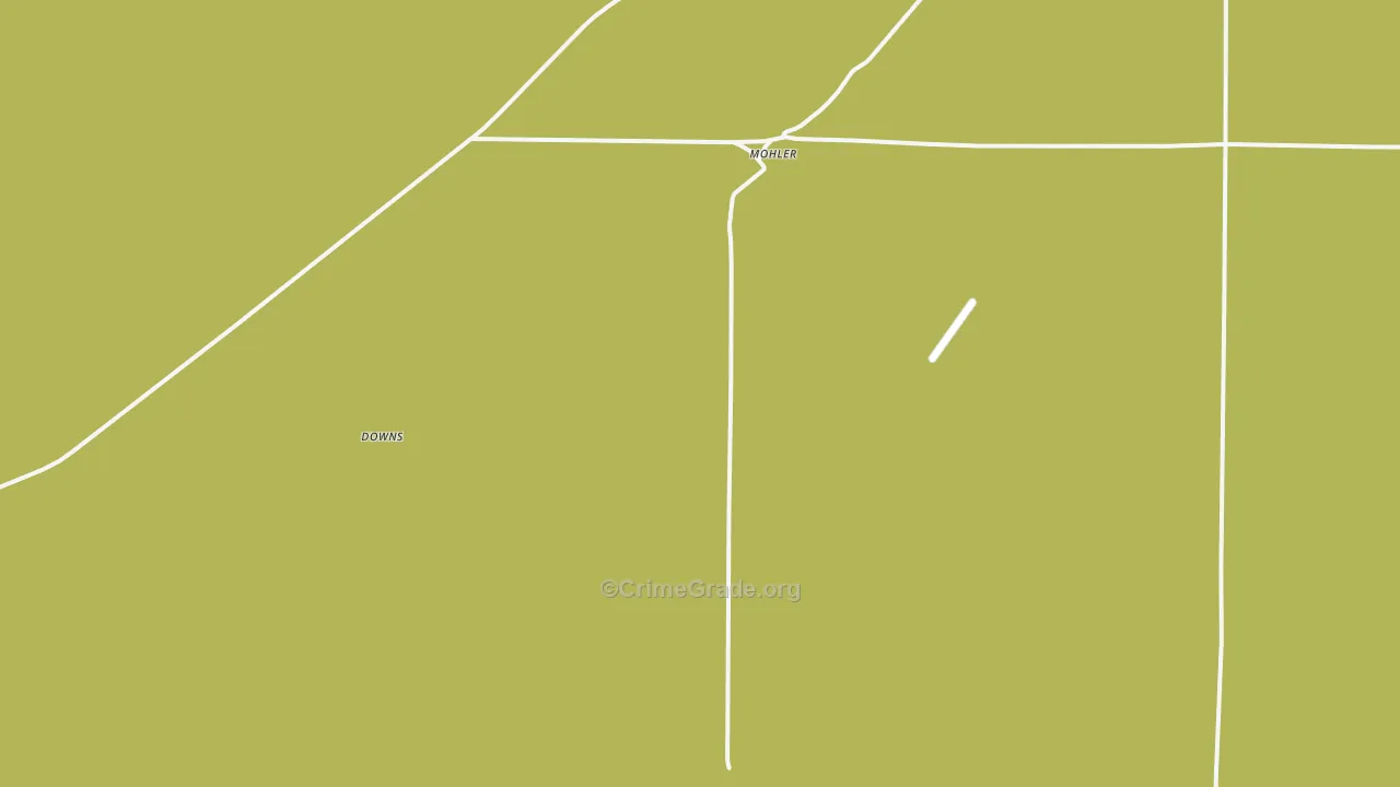 Mohler, WA Map of Burglary Rates