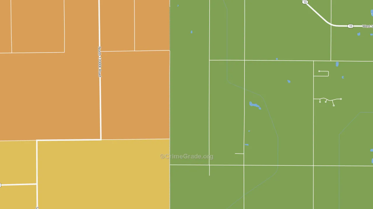 Momence, IN Map of Burglary Rates