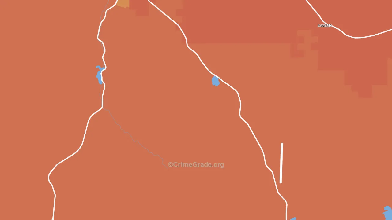 Monero, NM Map of Burglary Rates