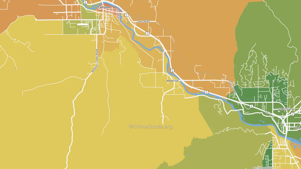 Monitor, WA Map of Burglary Rates