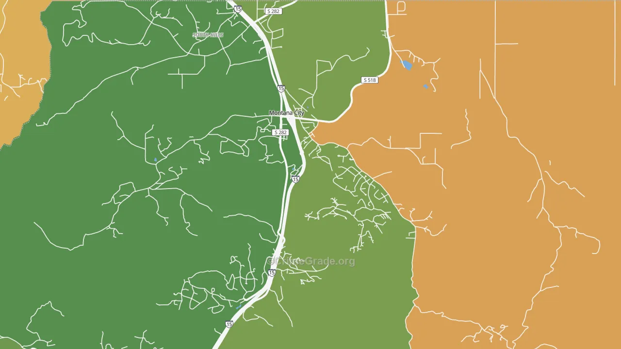 Montana City, MT Map of Burglary Rates