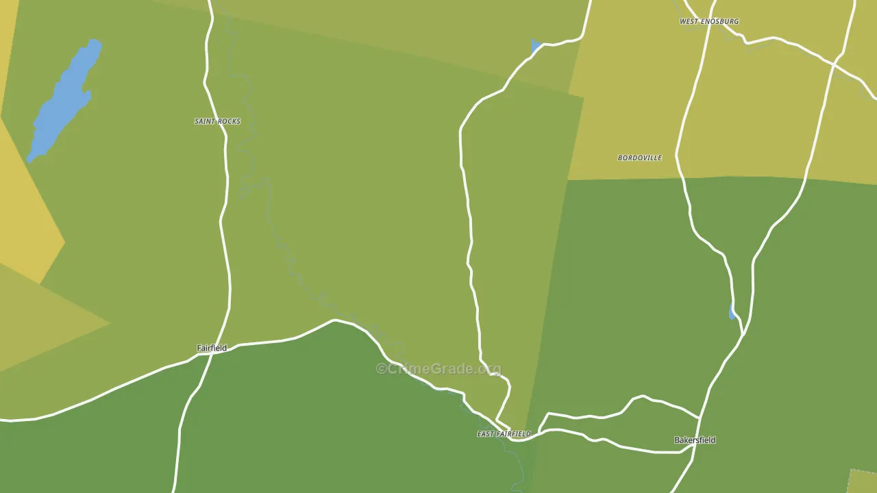 Montgomery, VT Map of Burglary Rates
