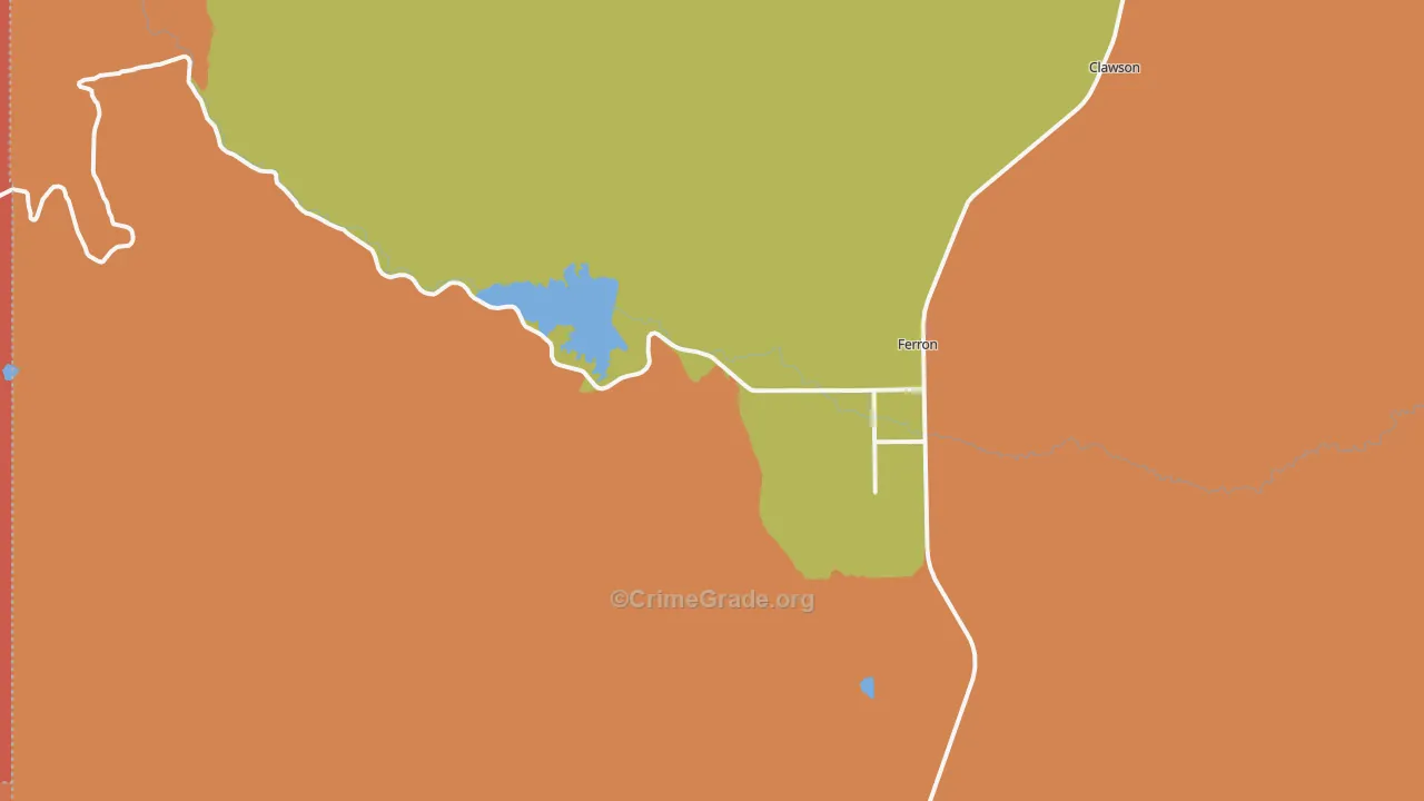 Moore, UT Map of Burglary Rates