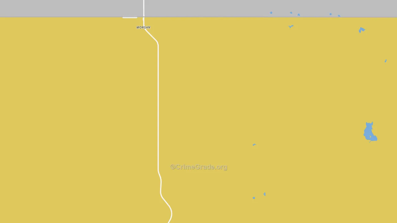 Morgan, MT Map of Burglary Rates