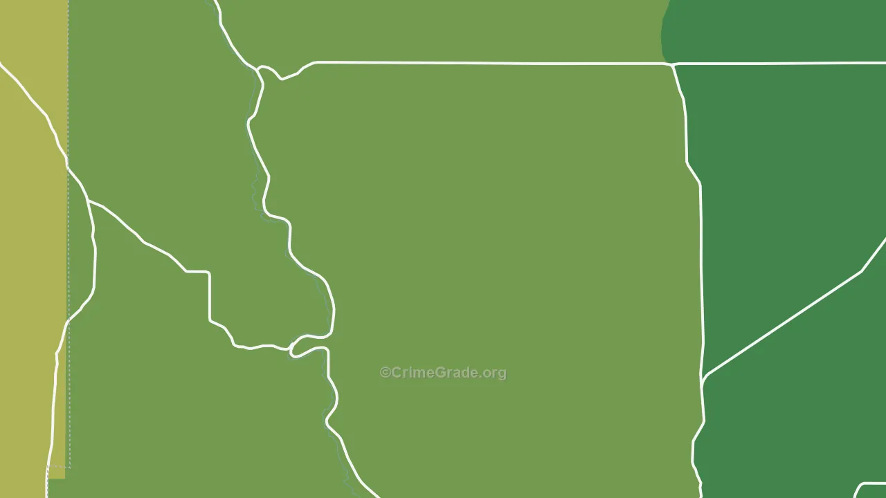 Morgan, OR Map of Burglary Rates