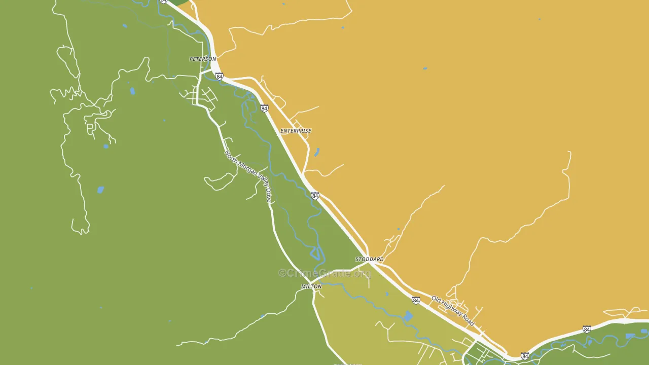 Morgan, UT Map of Burglary Rates