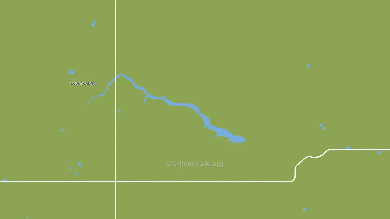 Mount Carmel, ND Map of Burglary Rates