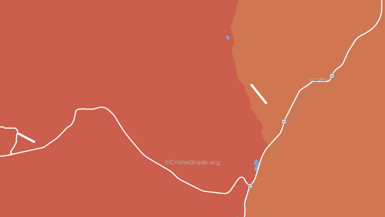 Mount Carmel, UT Map of Burglary Rates