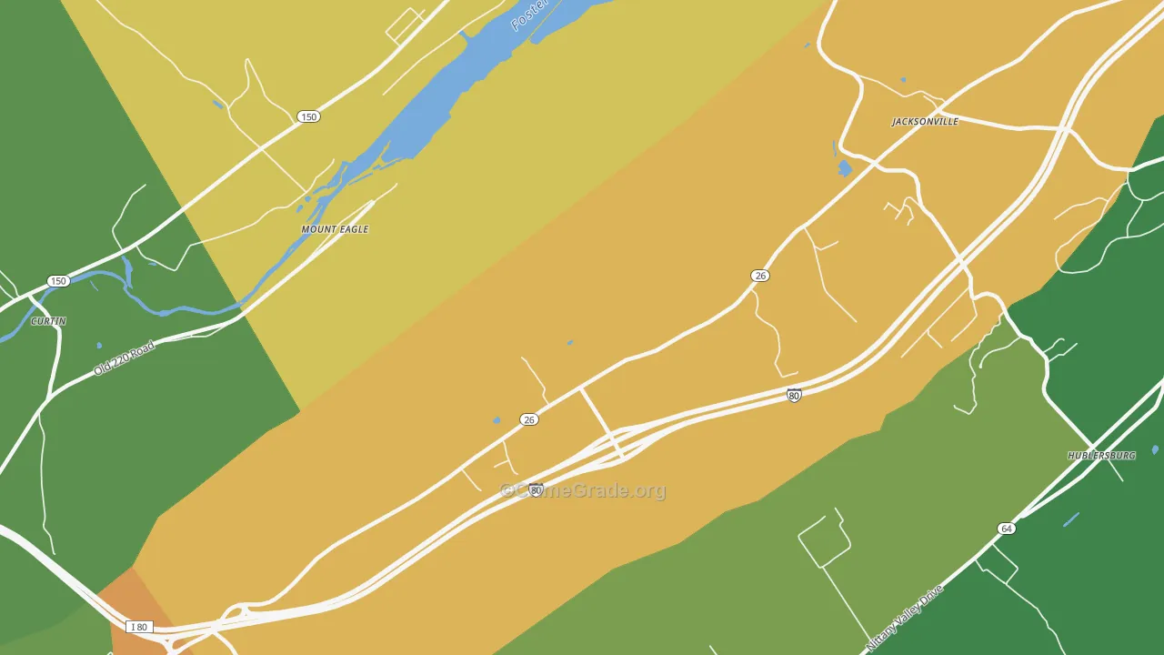 Mount Eagle, PA Map of Burglary Rates