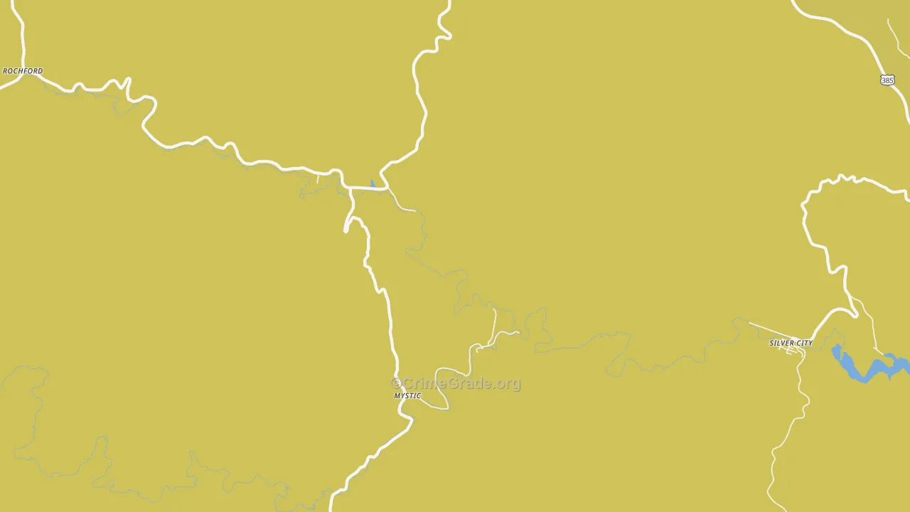 Mystic, SD Map of Burglary Rates