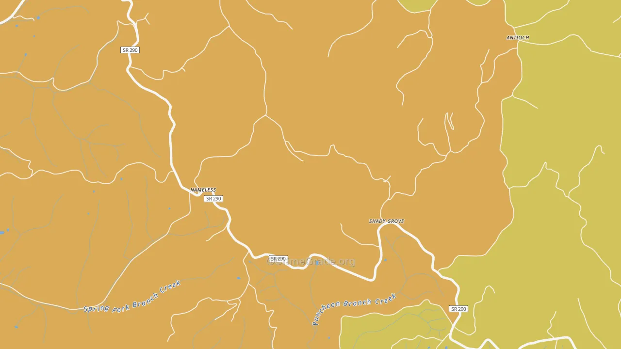 Nameless, TN Map of Burglary Rates