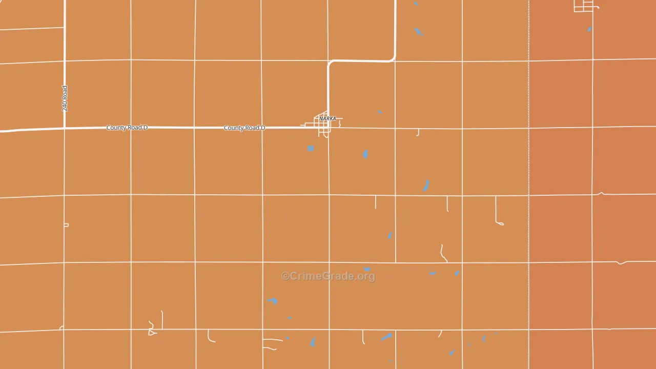 Narka, KS Map of Burglary Rates