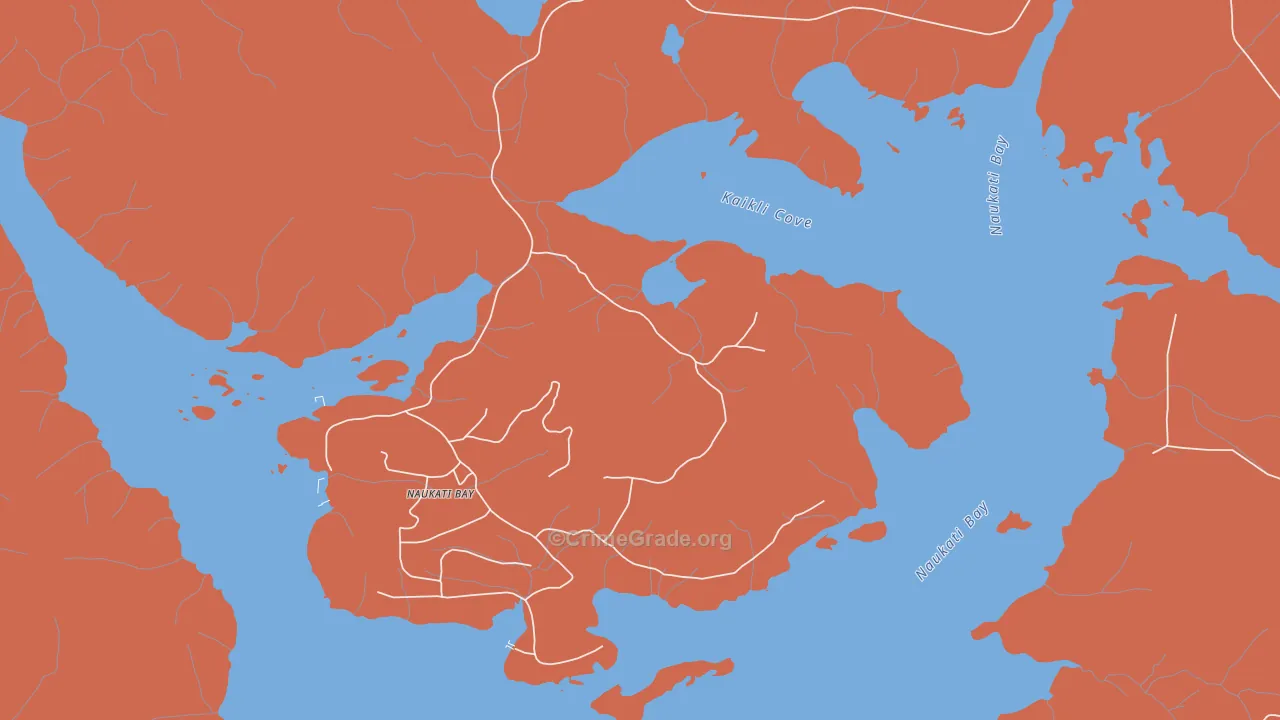 Naukati Bay, AK Map of Burglary Rates