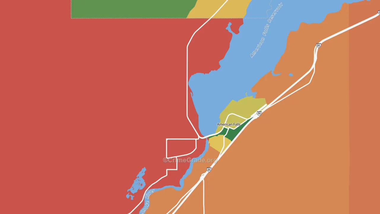 Neeley, ID Map of Burglary Rates