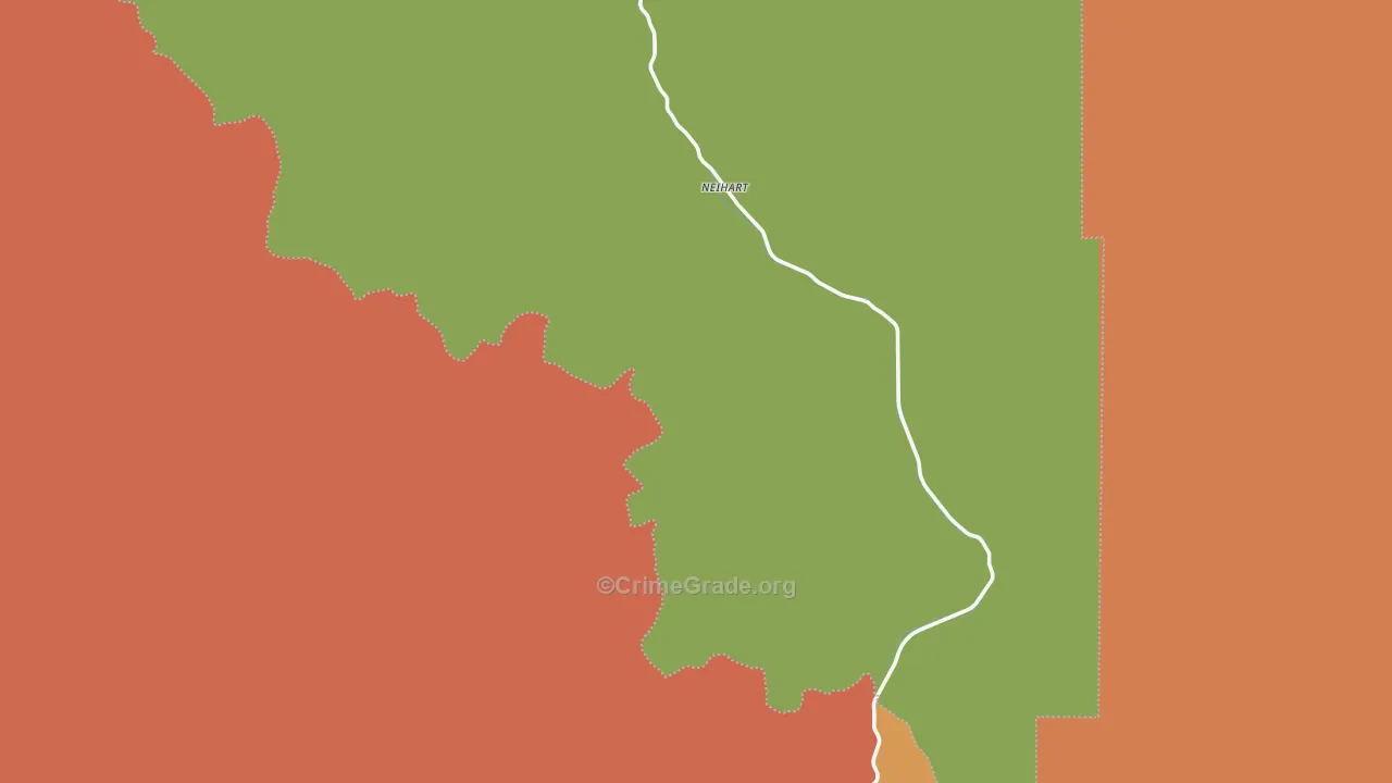 Neihart, MT Map of Burglary Rates