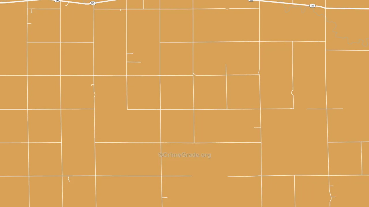 Nekoma, KS Map of Burglary Rates