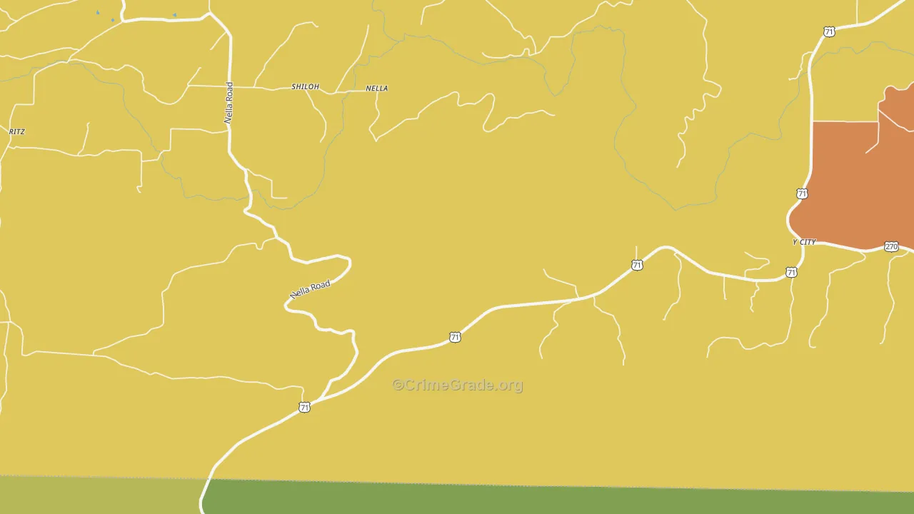 Nella, AR Map of Burglary Rates