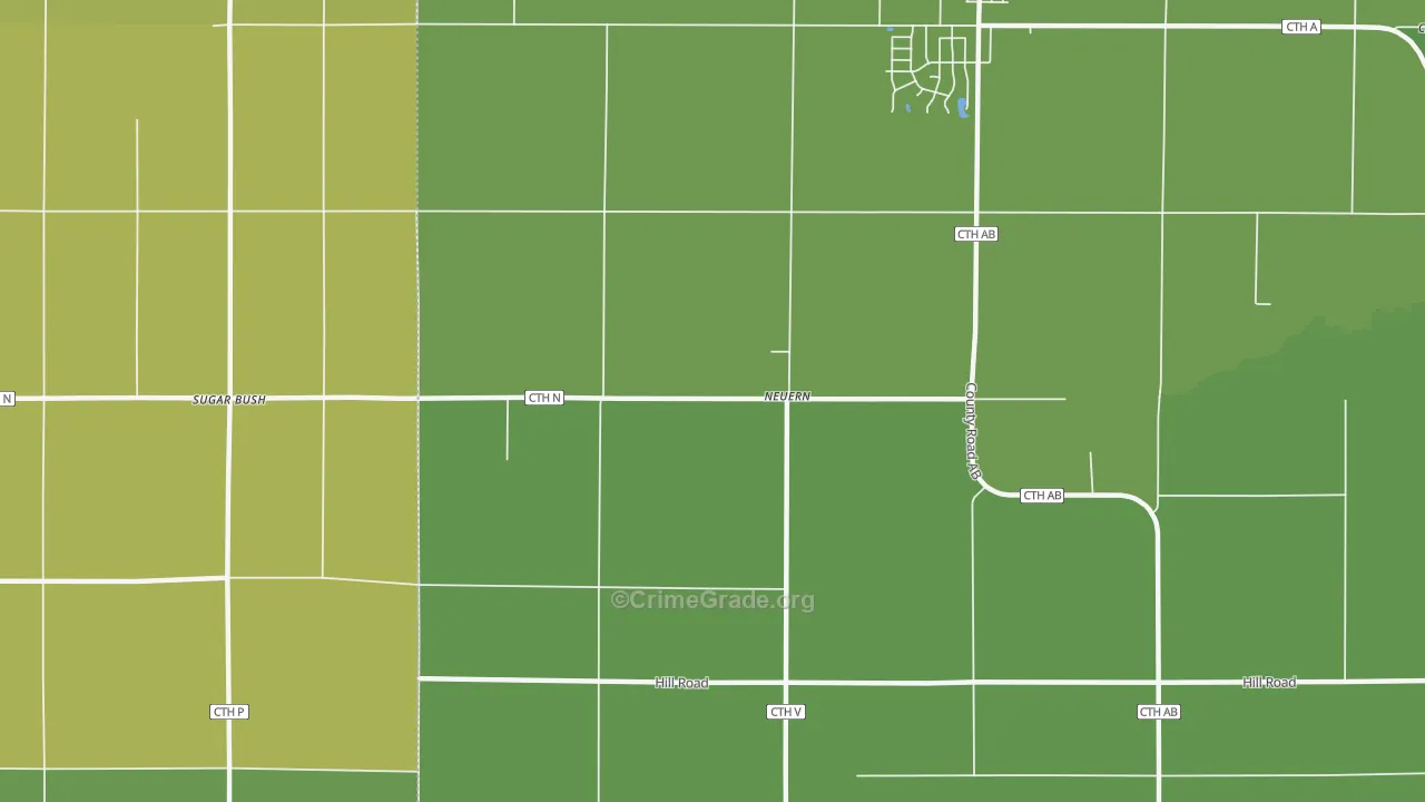 Neuern, WI Map of Burglary Rates