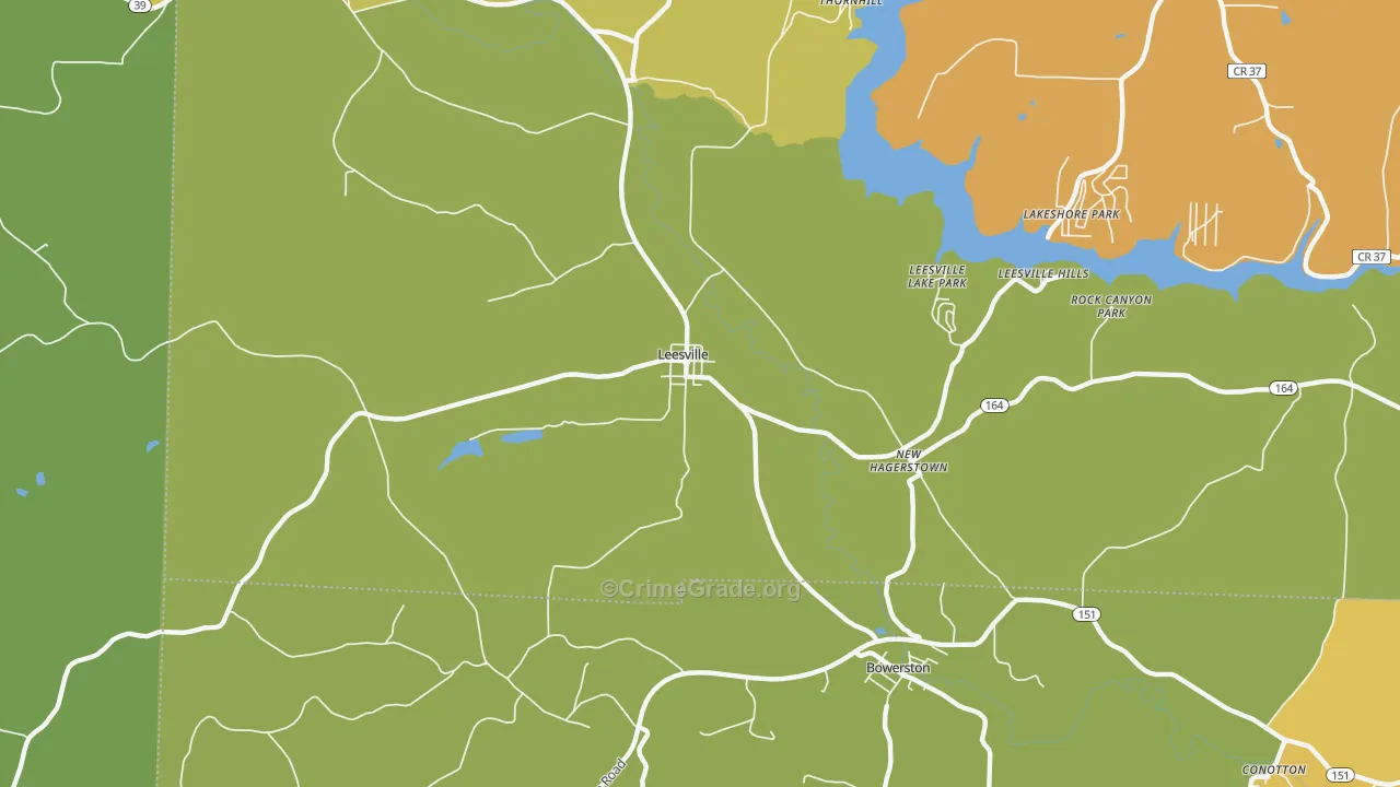New Hagerstown, OH Map of Burglary Rates