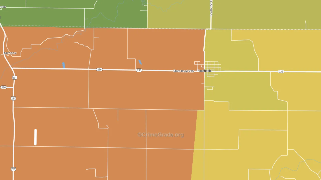 New Maysville, IN Map of Burglary Rates