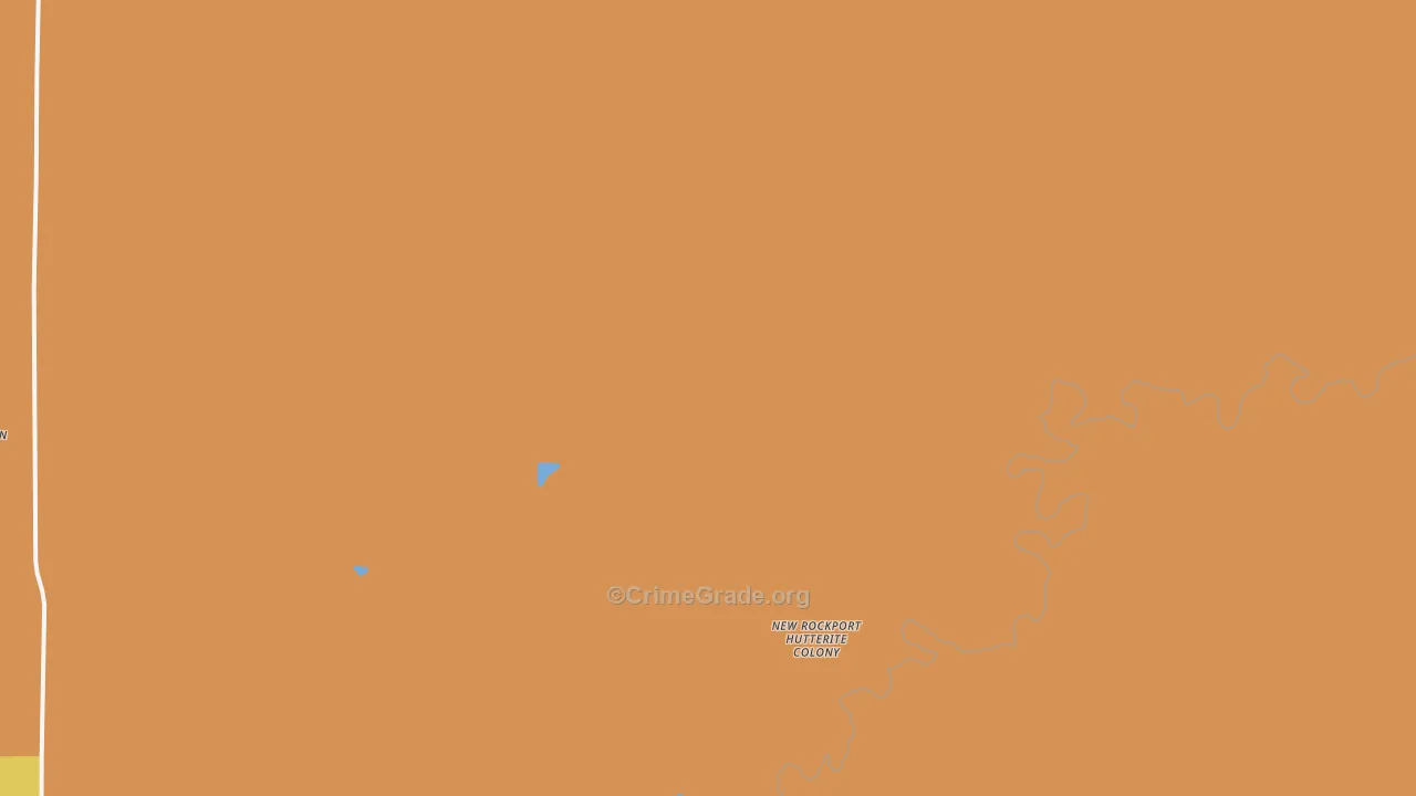 New Rockport Colony, MT Map of Burglary Rates
