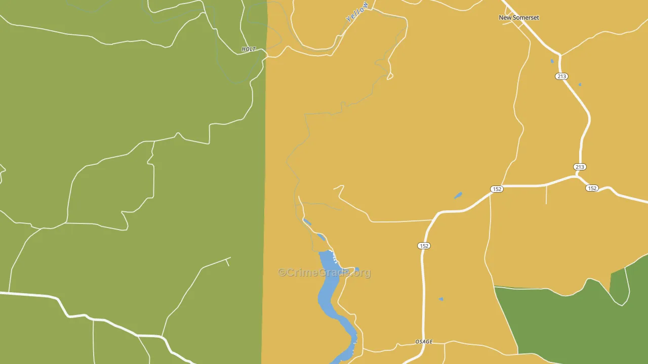 New Somerset, OH Map of Burglary Rates