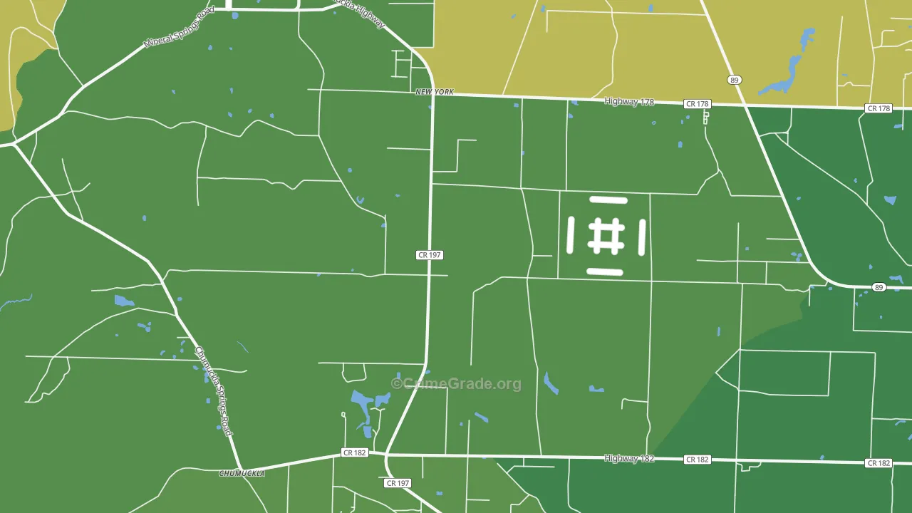 New York, FL Map of Burglary Rates
