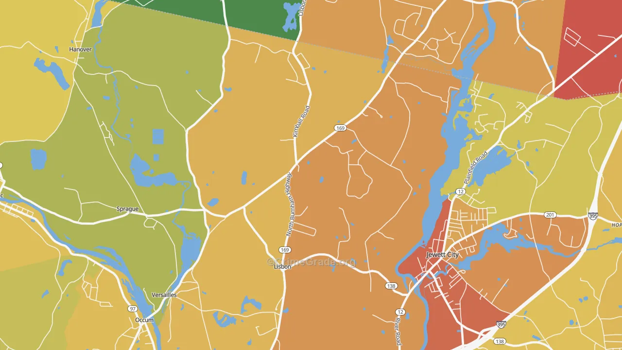 Newent, CT Map of Burglary Rates