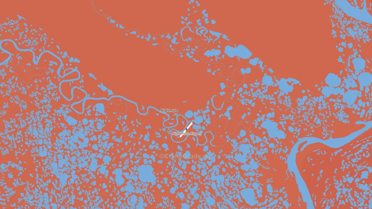 Nightmute, AK Map of Burglary Rates