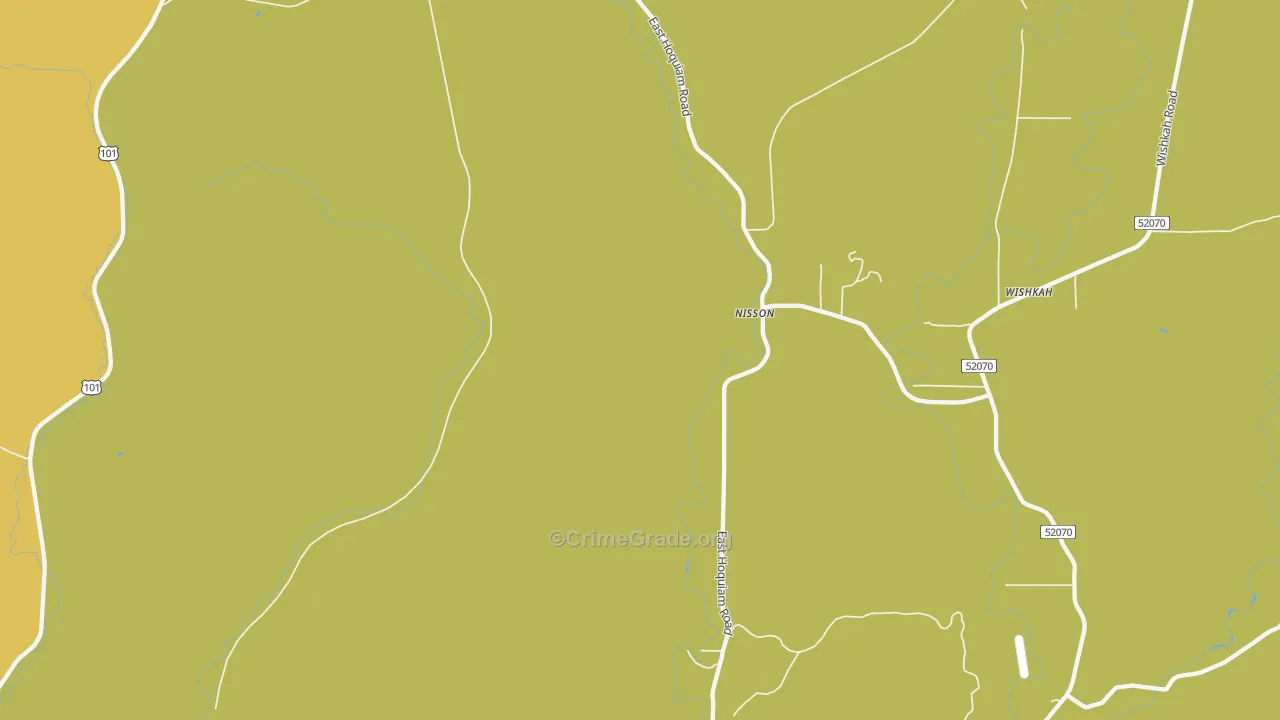 Nisson, WA Map of Burglary Rates
