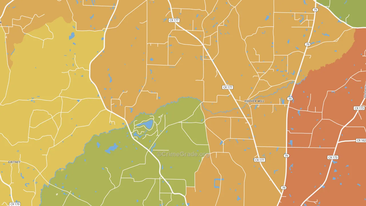 Noma, FL Map of Burglary Rates