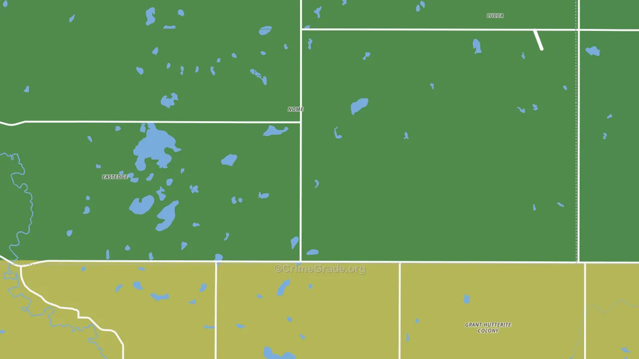 Nome, ND Map of Burglary Rates