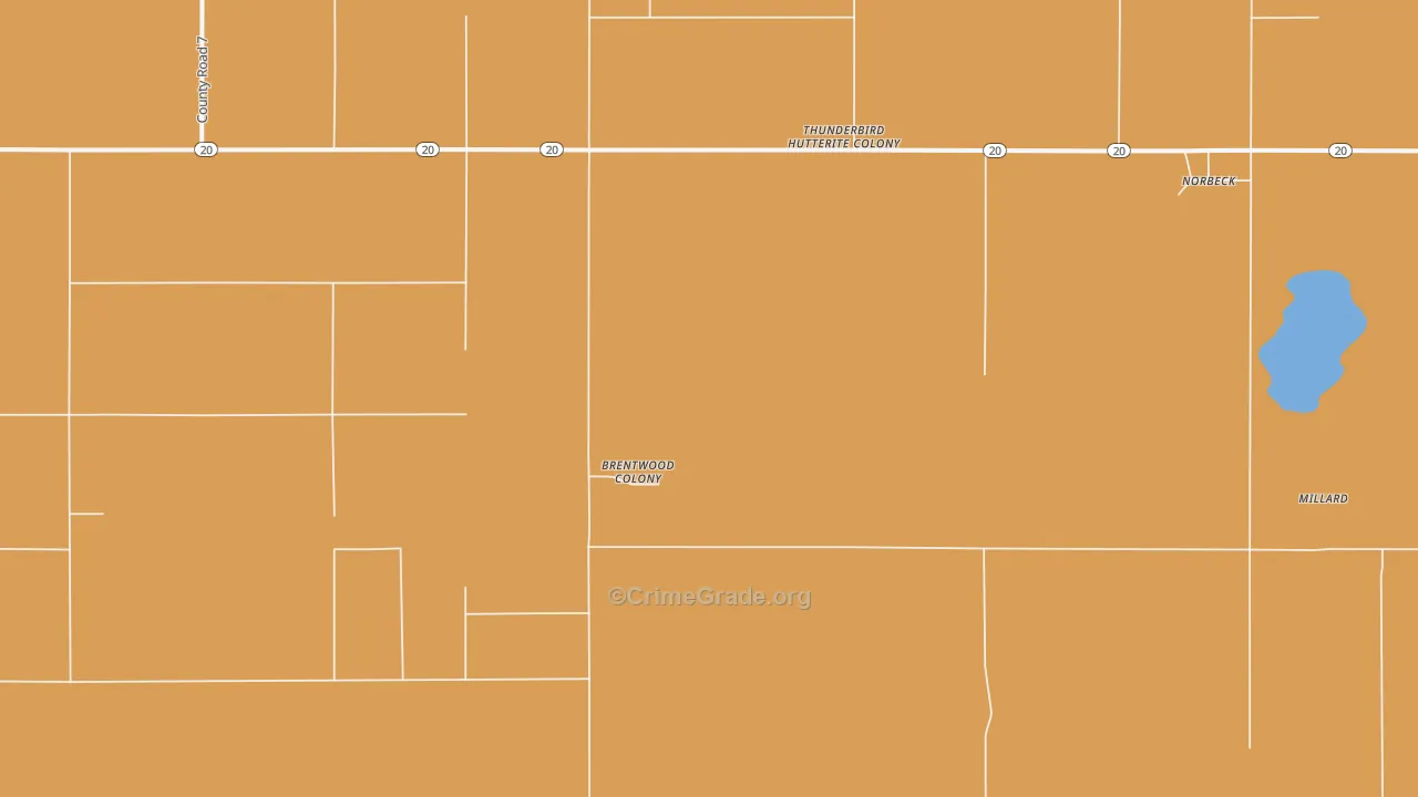Norbeck, SD Map of Burglary Rates