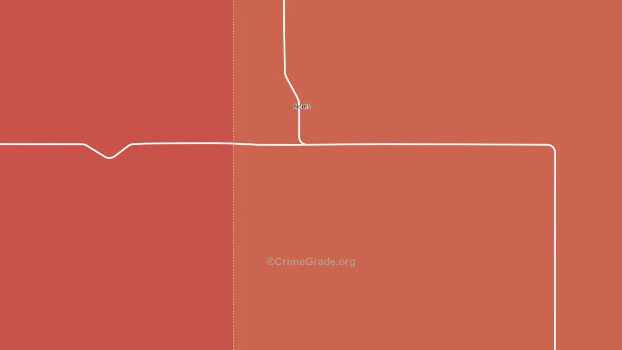 Norris, SD Map of Burglary Rates