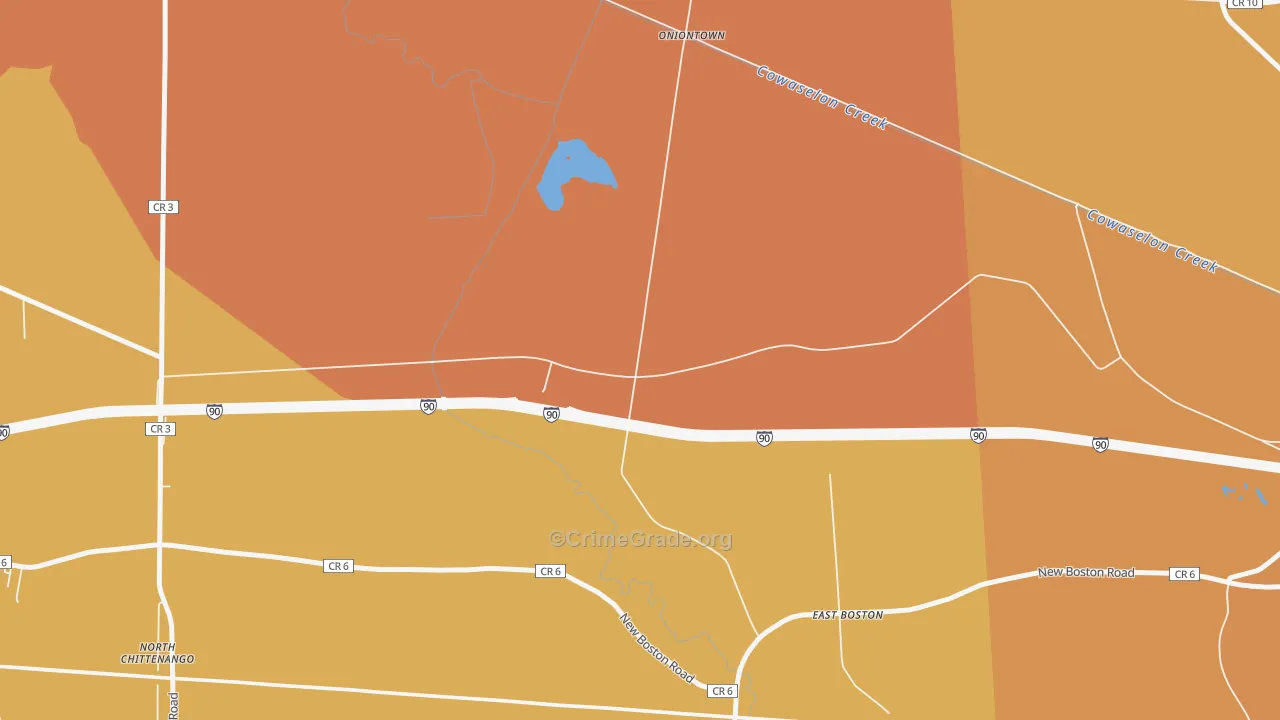 North Chittenango, NY Map of Burglary Rates