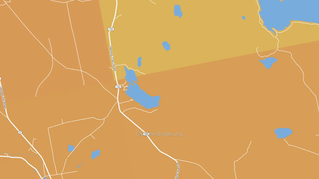 North Guilford, ME Map of Burglary Rates