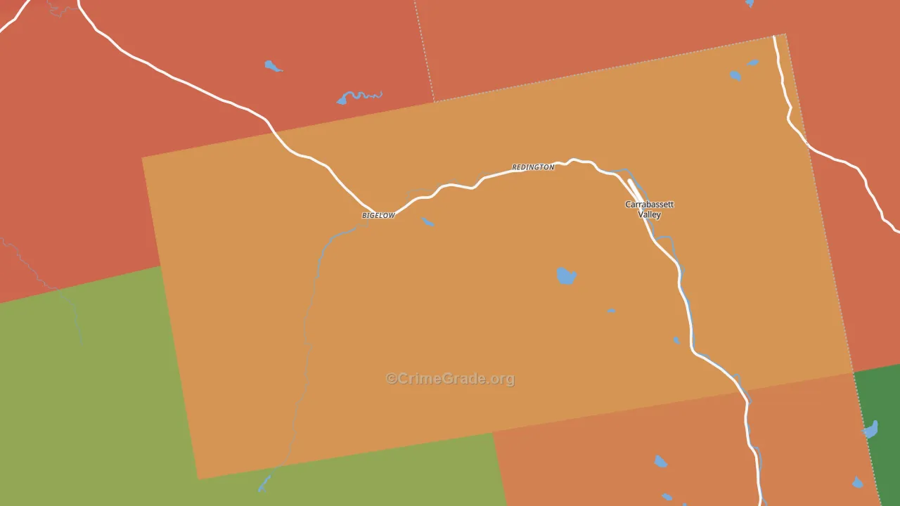 North Jay, ME Map of Burglary Rates