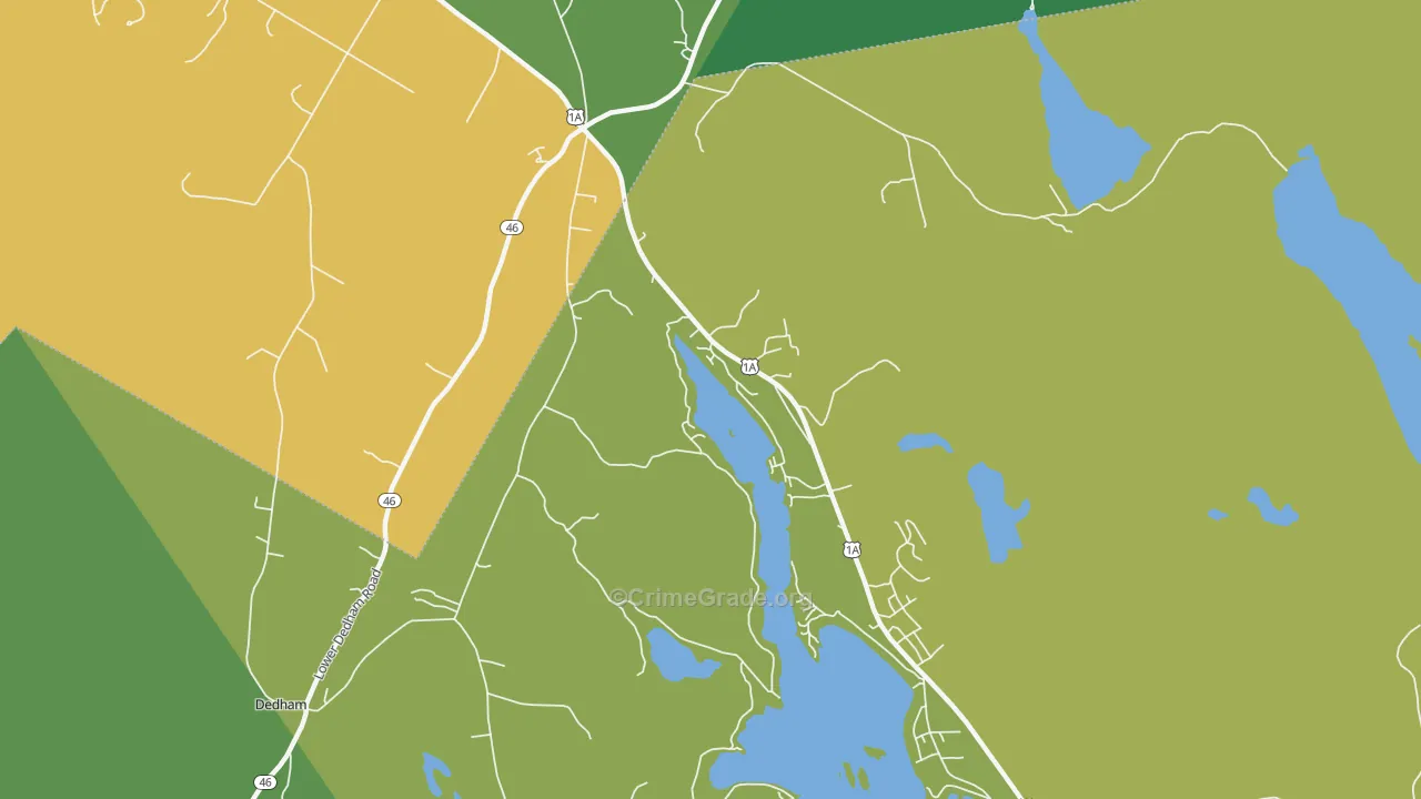 North Orland, ME Map of Burglary Rates