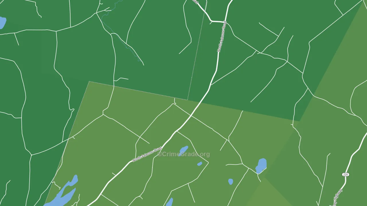 North Palermo, ME Map of Burglary Rates